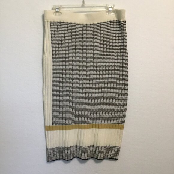 Gabby Isabella Buttercream Combo Knit Pencil Skirt Size XXL - Picture 2 of 6